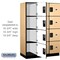 Salsbury Industries 4 Tier Designer Locker, 54"Wx76"Hx21"D, 12 Door, Maple 18-24361MAP - alternate 4